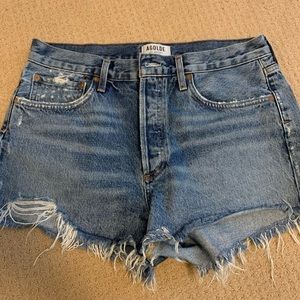 AGolde Vintage Loose Fit Cutoff Shorts